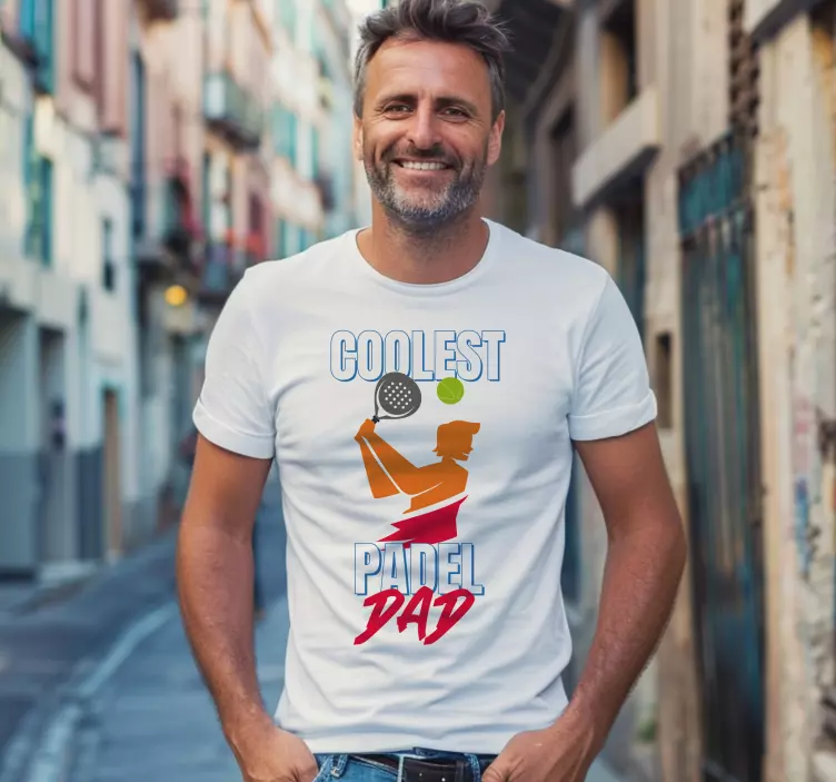 T-shirts papa le plus cool des pagaies - TenStickers
