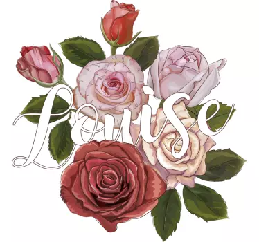 T-shirt personnalisé design floral élégant - TenStickers