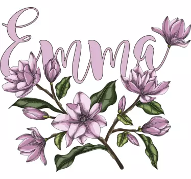 T-shirt personnalisé design floral personnalisé - TenStickers
