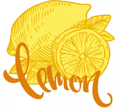T-shirt concept de fruit citron - TenStickers