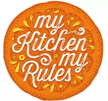 T-shirt règles de cuisine statement - TenStickers