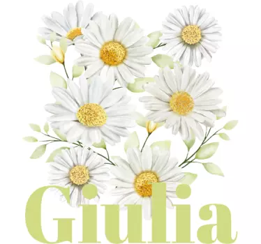 T-shirt personnalisé graphique floral - TenStickers