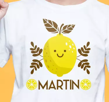 T-shirt bébé personnage de citron souriant - TenStickers