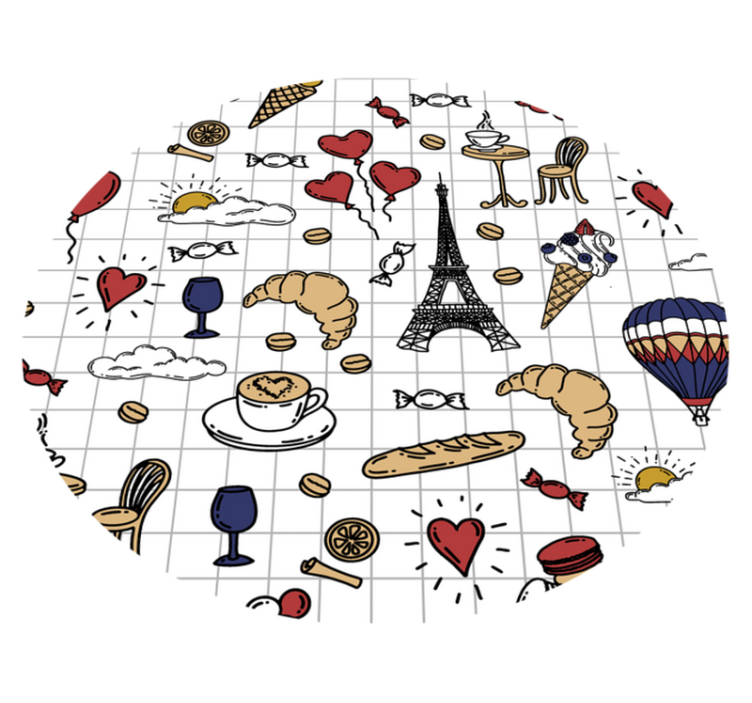 Tapis vinyle salle de bain design parisien minimaliste - TenStickers
