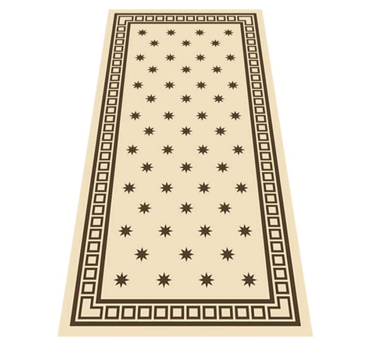 Tapis vinyle cuisine motif beige vintage - TenStickers