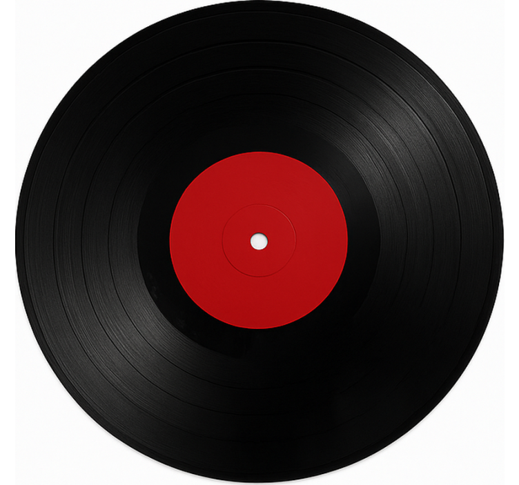 Tapis vinyle salle a manger disque vinyle surdimensionné - TenStickers