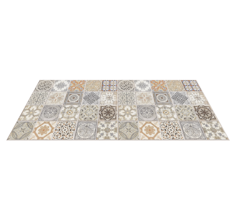 Tapis mosaique vinyle carreaux persans crearreda - TenStickers