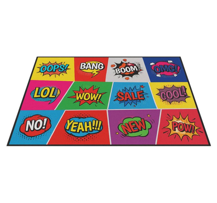Tapis vinyle ado style art pop - TenStickers