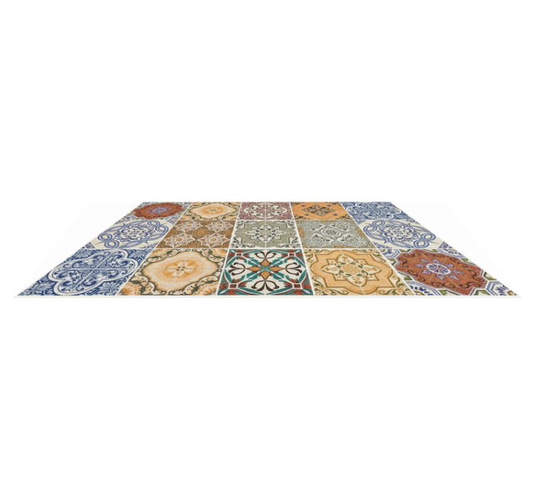 Tapis vinyle cuisine mosaïque méditerranéenne éclectique - TenStickers