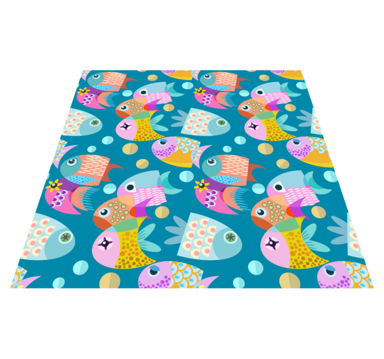 Tapis vinyle animal poisson pour enfants - TenStickers