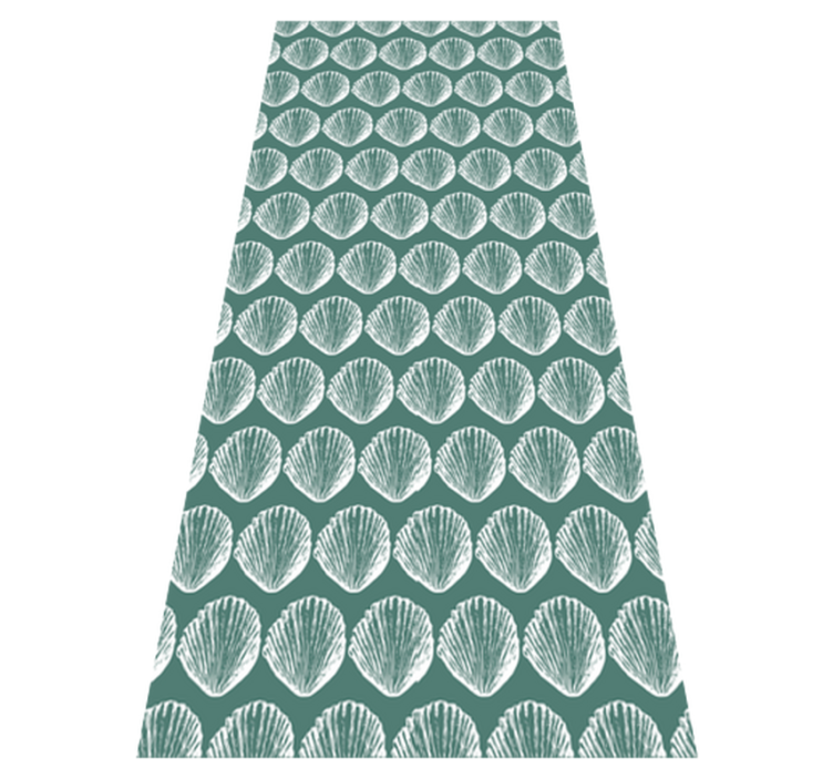 Tapis vinyle animal motif rétro coquillage - TenStickers