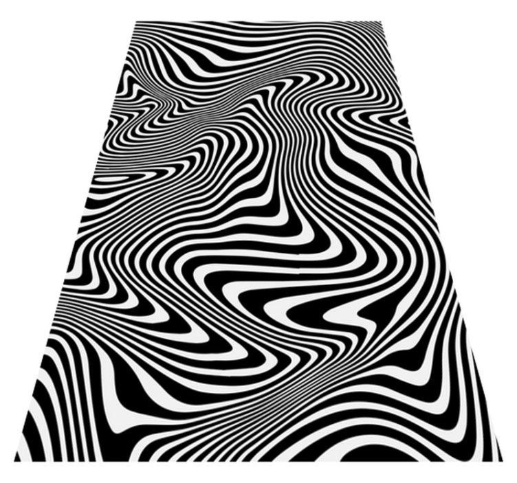 Tapis vinyle animal effet 3d zèbre - TenStickers