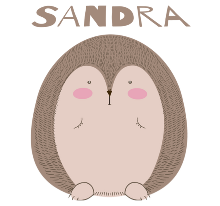 Tapis vinyle animal personnage de hérisson mignon - TenStickers