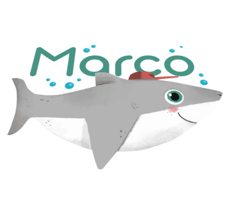 Tapis vinyle animal requin joueur - TenStickers