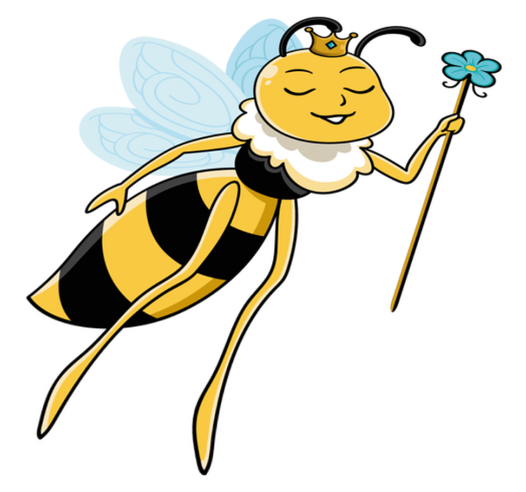 Tapis vinyle animal personnage abeille royal - TenStickers