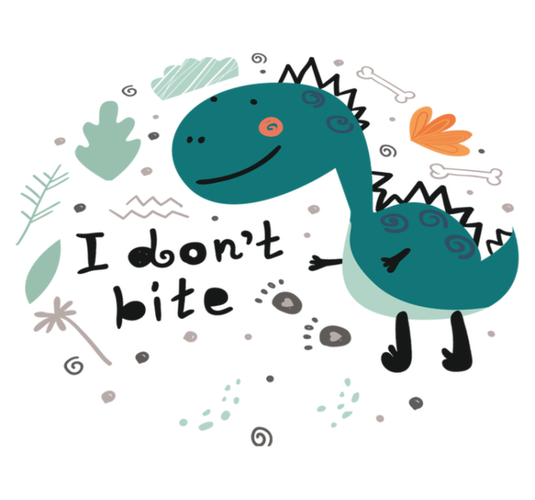 Tapis vinyle animal dinosaure cartoon amical - TenStickers
