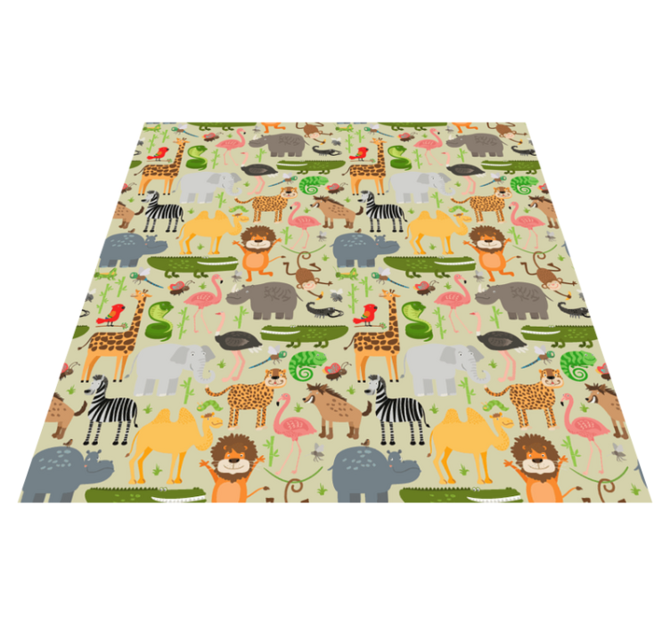 Tapis vinyle animal motif créature vibrante - TenStickers