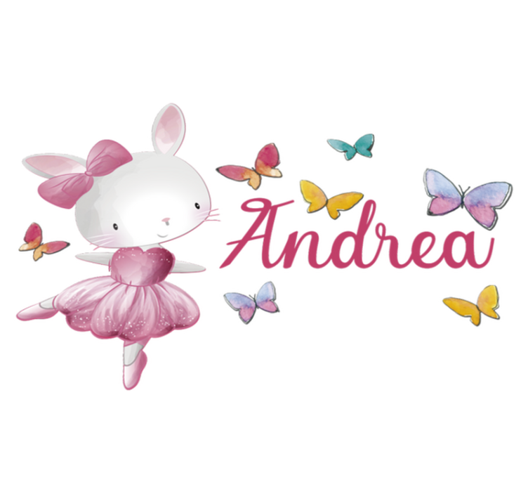 Tapis vinyle animal fille dansant le ballet - TenStickers