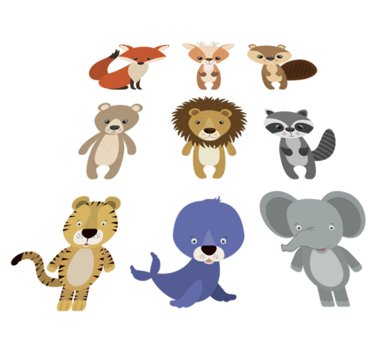 Tapis vinyle animal décoration murale - TenStickers