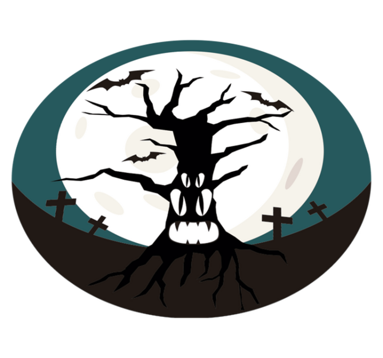 Tapis vinyle halloween ambiance effrayante - TenStickers