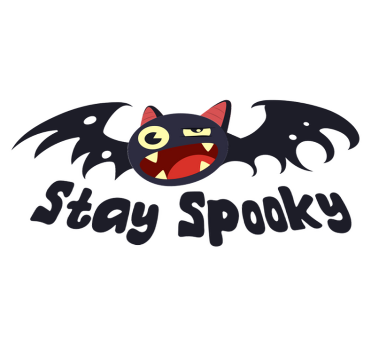 Tapis vinyle halloween chauve-souris effrayante - TenStickers