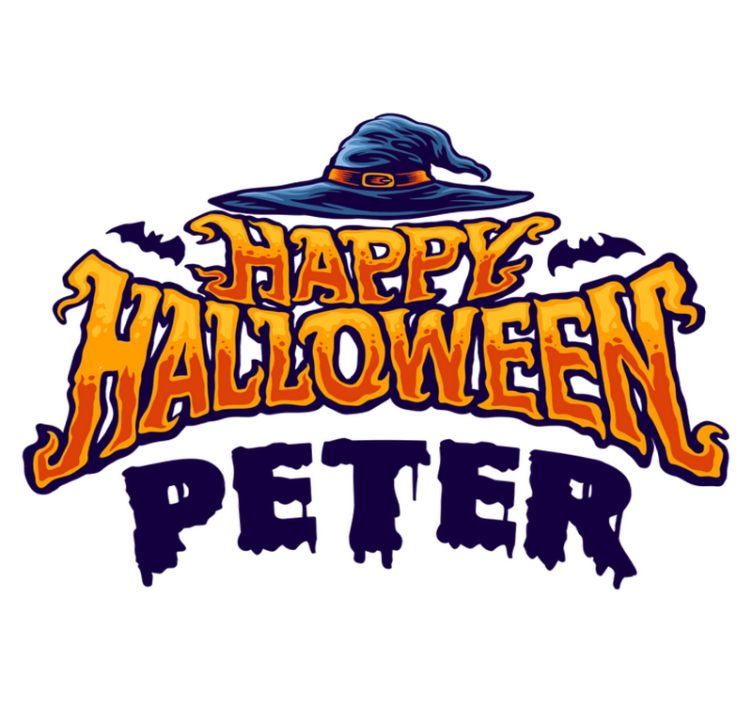 Tapis vinyle halloween personnalisé joyeux halloween - TenStickers