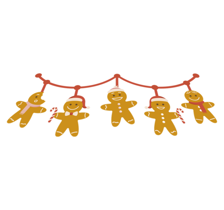 Tapis vinyle noël motifs biscuits de noël - TenStickers