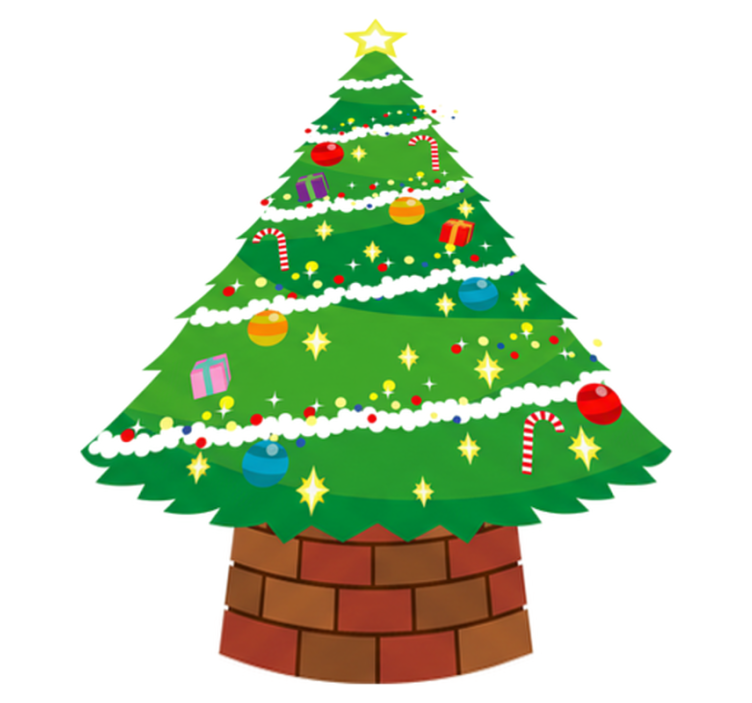 Tapis vinyle noël sapin de noël - TenStickers