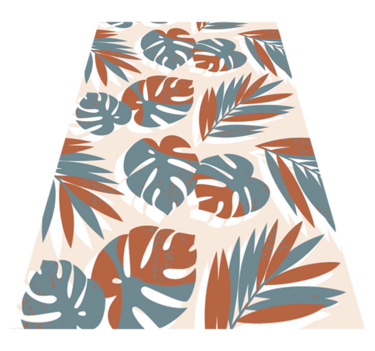 Tapis vinyle fleurs et plantes monstres verts pour verre - TenStickers