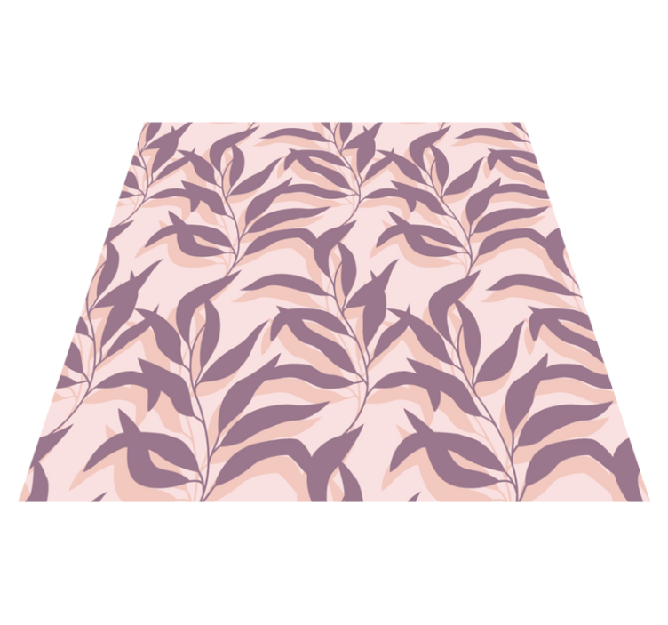 Tapis vinyle fleurs et plantes palma tropical blush - TenStickers