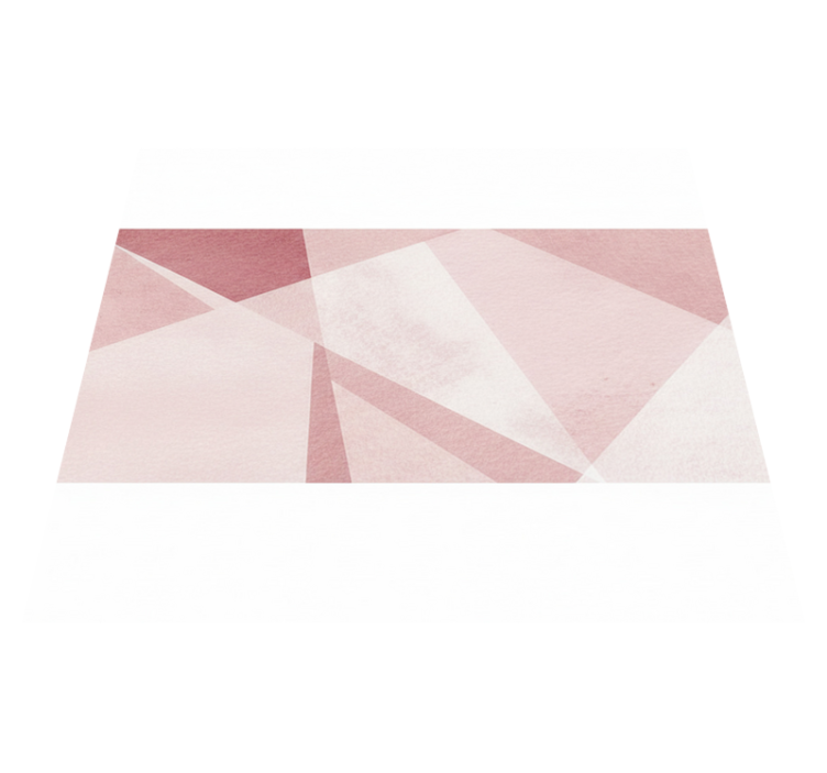 Tapis vinyle géométrique teinte pastel canard - TenStickers