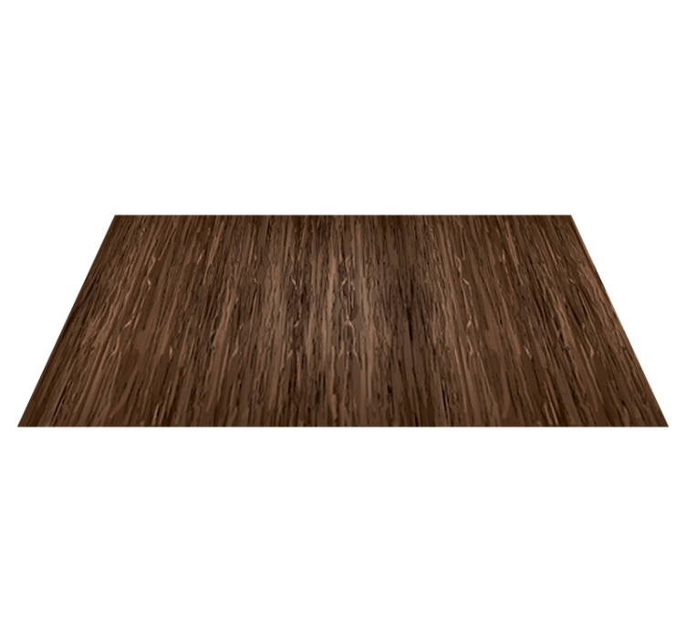 Tapis vinyle salle à manger effet bois foncé - TenStickers