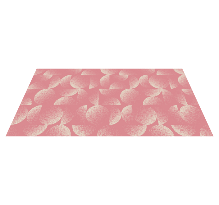 Tapis vinyle salle à manger semicercles pastel - TenStickers