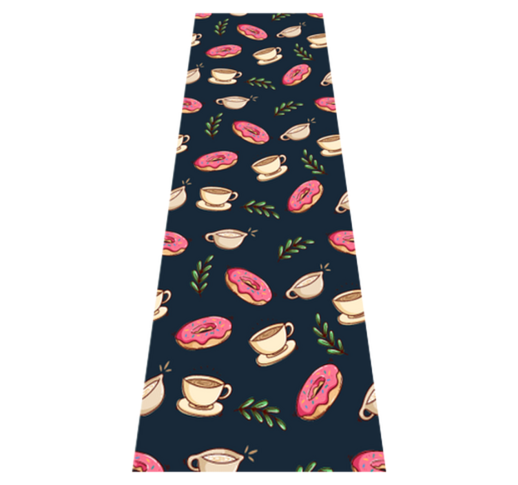 Tapis vinyle cuisine fond desserts et café - TenStickers