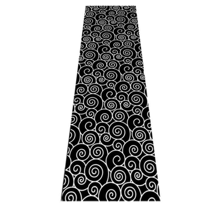 Tapis vinyle salle de bain cercles et vagues - TenStickers