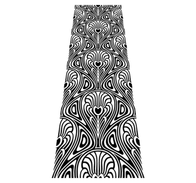 Tapis vinyle salle de bain style art nouveau - TenStickers