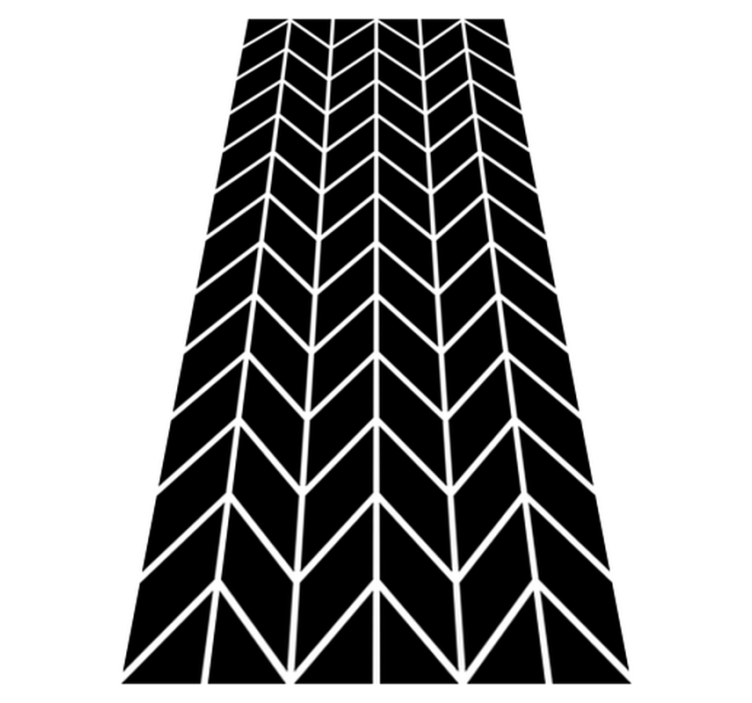 Tapis vinyle salle de bain flèches géométriques - TenStickers