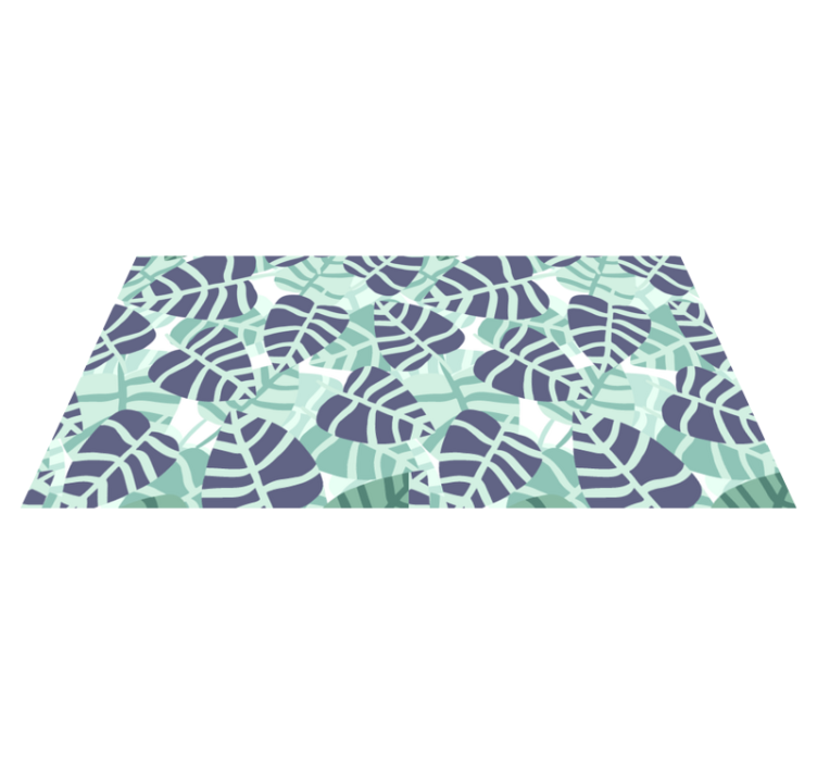 Tapis vinyle fleurs et plantes motif fleurs tropicales - TenStickers