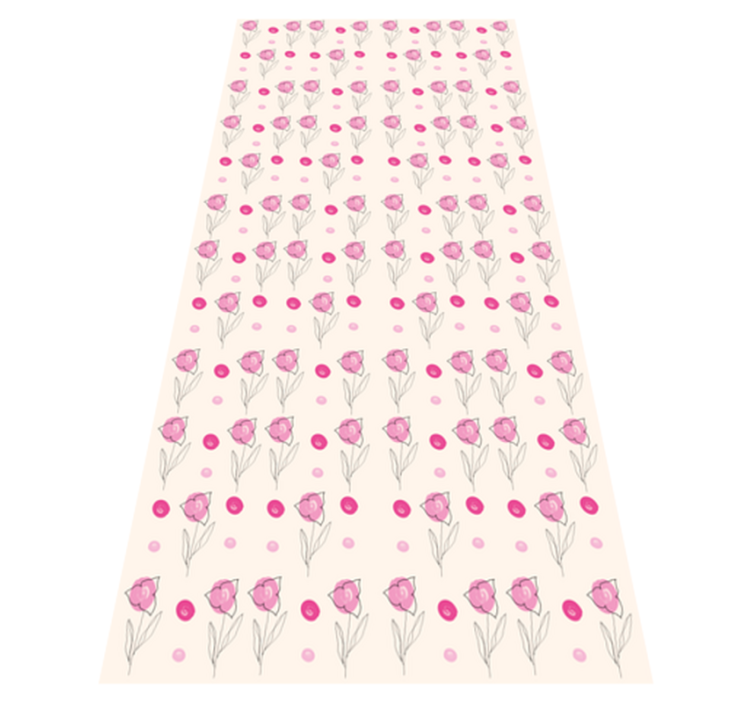 Tapis vinyle fleurs et plantes bugambilia patrón - TenStickers