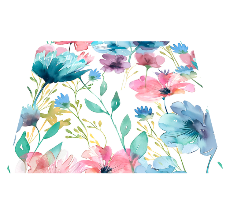 Tapis vinyle fleurs et plantes fleurs sauvages d'été - TenStickers