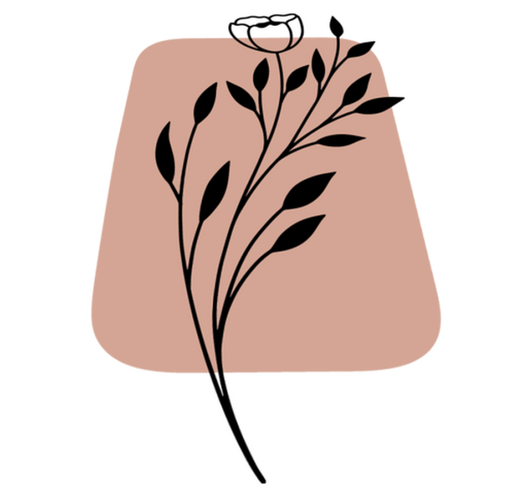 Tapis vinyle fleurs et plantes accent floral stylé - TenStickers