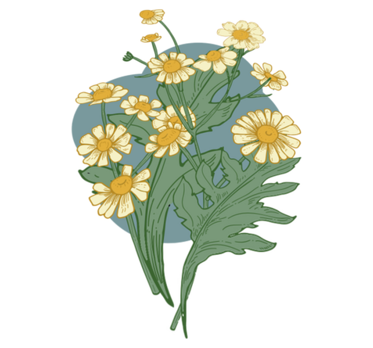 Tapis vinyle fleurs et plantes composition Éclatante - TenStickers