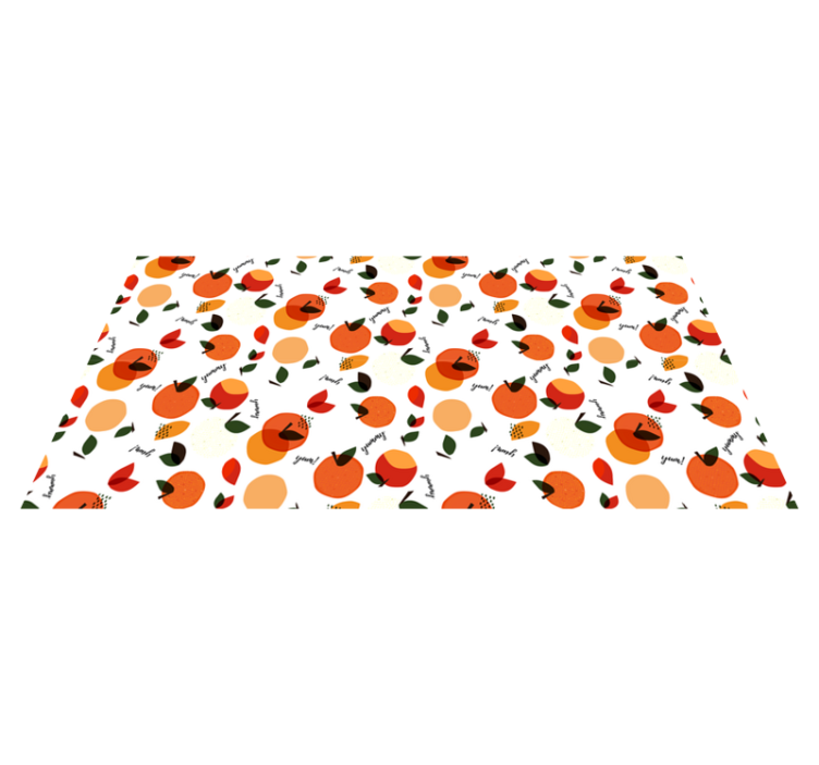 Tapis vinyle fleurs et plantes arrangement fruité - TenStickers