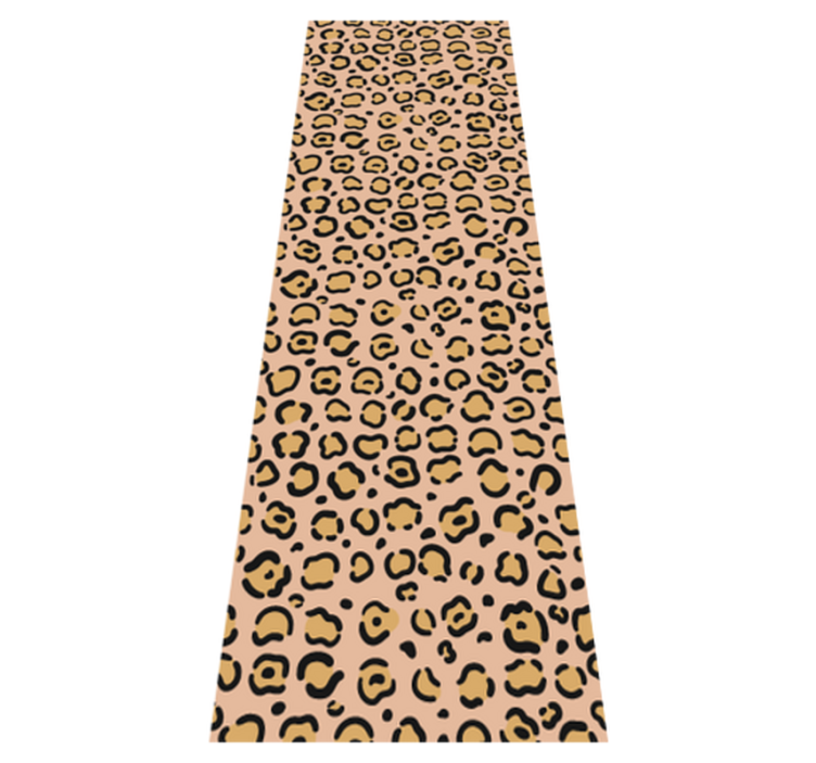 Tapis vinyle animal imprimé léopard pastel - TenStickers