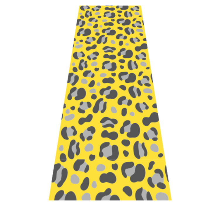 Tapis vinyle animal imprimé léopard pantone - TenStickers