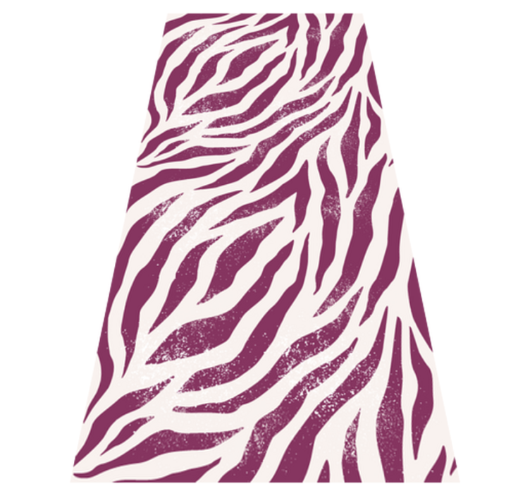 Tapis vinyle animal motif zèbre violet et blanc - TenStickers