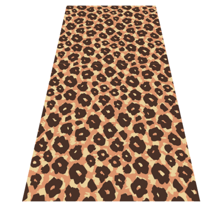 Tapis vinyle animal imitation léopard velouté classique - TenStickers
