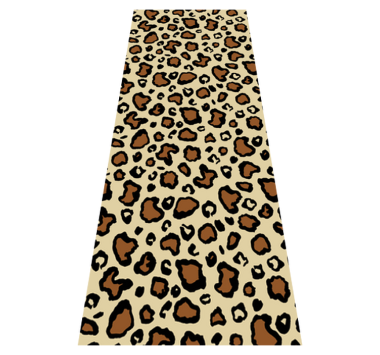 Tapis vinyle animal motif léopard classique - TenStickers