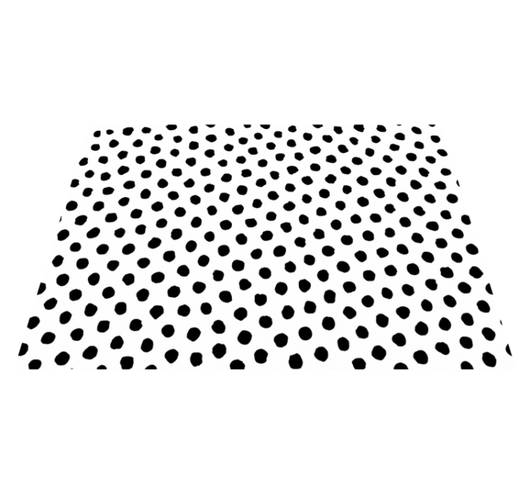 Tapis vinyle animal dalmatien noir et blanc - TenStickers