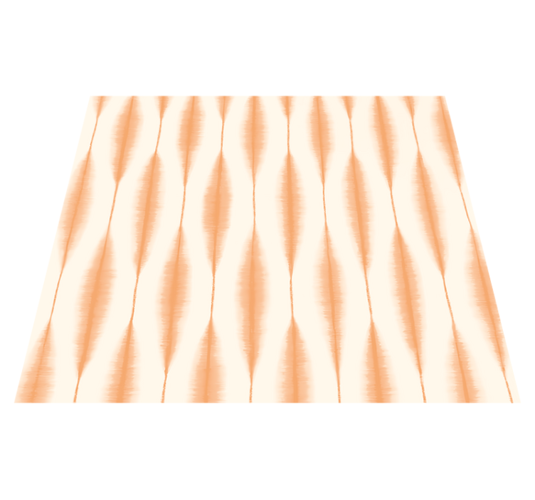 Tapis vinyle géométrique ikat kasuri orange - TenStickers
